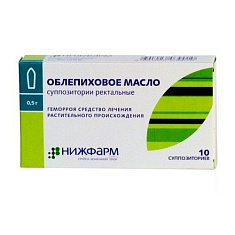 Анестезол суппозитории ректальные N10