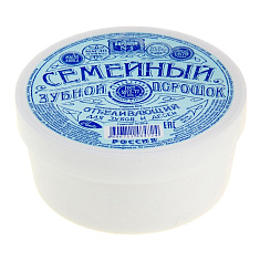 Зубной порошок Семейный отбеливающий банка 140см3