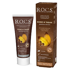 Рокс/Rocs Зубная паста Рокс Кофе и табак 74 гр.