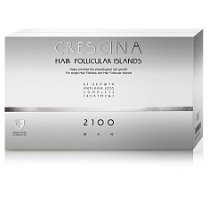 Crescina HFI 2100 комплекс для мужчин (лосьон для стимуляции роста волос N20 + против выпадения волос N20)