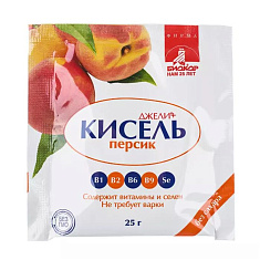 Джели+ кисель персик порошок 25г Биокор