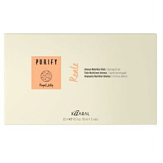 Kaaral Purify Reale Несмываемый лосьон для поврежденных и обезвоженных волос 10млх12ампул