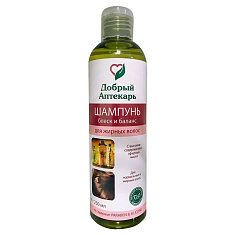 Добрый Аптекарь Шампунь для жирных волос блеск и баланс 250мл