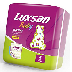 Luxsan Baby Пеленки с рисунком 60х60см N5
